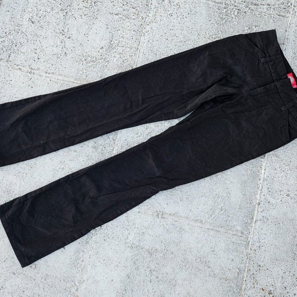Dickies Girl Jeans Pant Black Boot Cut Mis Rise Stretch Pant Size 3 Junior 28X31 - Picture 3 of 9